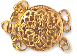 Findings > 14K Yellow Gold > Clasps > Multistrand Group Clasp