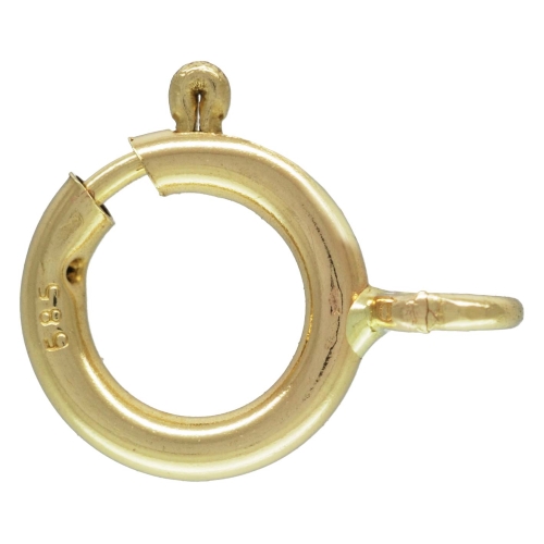 Findings > 14K Yellow Gold > Clasps > Spring Ring with Open Ring