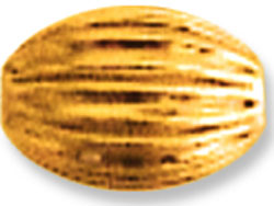 Findings > Gold-Filled > Beads > Oval Straight Corrugated Bead