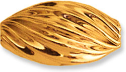 Findings > Gold-Filled > Beads > Oval Twist Corrugated Bead