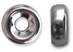 Findings > Sterling Silver > Beads > Roundel Shiny Bead