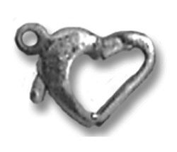 Findings > Sterling Silver > Clasps > Heart Clasp