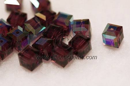 Swarovski Crystal > Beads > 5601 - Cube > 8mm : Atlantic Gems