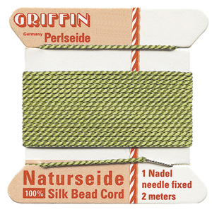 Stringing Material, Tools & Watch Batteries > Beading Material > Griffin Cards - Silk > Jade