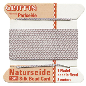 Stringing Material, Tools & Watch Batteries > Beading Material > Griffin Cards - Silk > Light Pink