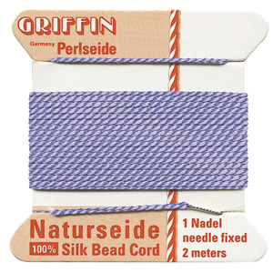 Stringing Material, Tools & Watch Batteries > Beading Material > Griffin Cards - Silk > Lilac